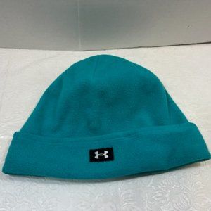 Under Armour Winter Running Coldgear Beanie Hat Green/Blue OSFA